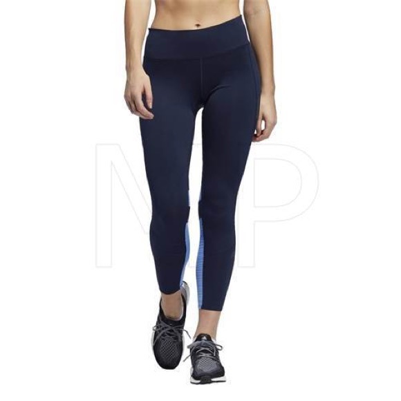 ADIDAS How We Do Tights NWT Small Blue - Picture 5 of 7